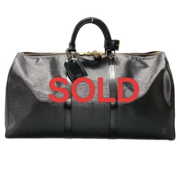 LOUIS VUITTON Keepall 50 Noir Epi - Boston Bag 589-071125 - Picture 1 of 11
